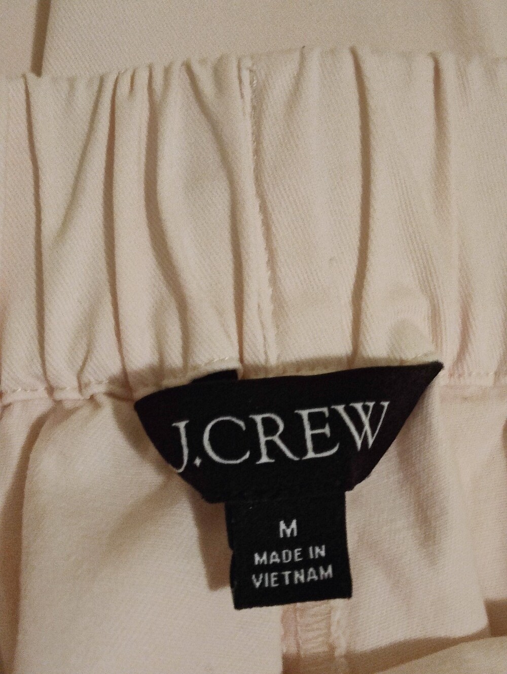 J. Crew Astrid Wide Leg Chino In Off White, Size M - Picture 4 of 10